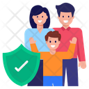 Safe Family Secure Family Family Protection Icon