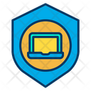 Laptop Shield Secure Device Device Insurance Icon