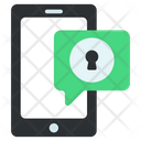 Secure Mobile Chat Icon