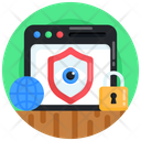 Web Monitoring Secure Monitoring Website Security Icon