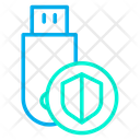 Pendrive Usb Shield Icon