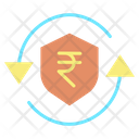 Mprotection Shield Secure Rupee Transaction Exchange Icon