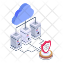 Secure Cloud Secure Storage Cloud Servers Protection Icon