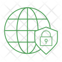 World Shield Lock Icon