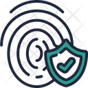 Secured Fingerprint Access Icon