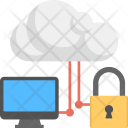 Secured Cloud Computing Icon