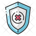 Shield Firewall Security Breach Icon