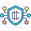 Security In Blockchain Network Icon