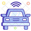 Autonomous Car Wifi Car Driverless Car Icon