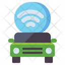 Self Driving Vehicle Smart Car Electric Vehicle Icon