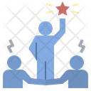 Selfish Winner Teamwork Icon