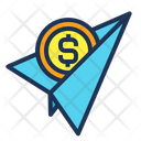 Paper Plane Dollar Icon