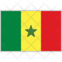 Senegal Flag Country Icon