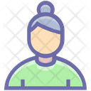 Senior Woman People Icon