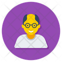 Senior Citizen Old Woman Grandfather Icon