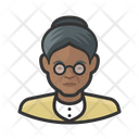 Senior Citizens Black Female Senior Citizens Icon