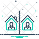 Separate Break Up Divide Icon