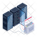 System Servers Server Data Monitoring Data Centers Icon
