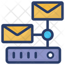 Server Messages Data Server Messaging Server Communication Icon