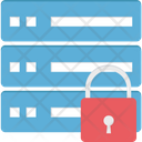 Server Security Server Locked Network Security Icon