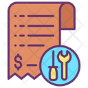 Service Invoice Service Bill Repair Invoice Icon
