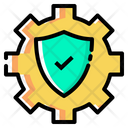 Settings Gear Shield Icon