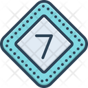 Seven Numerical Number Icon