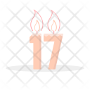 Candle Seventeen Gift Icon