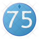 Seventy Five Coin Crystal Icon