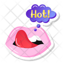Sexy Lips Sticker  Icon
