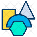 Triangle Rectangle Hexagon Icon