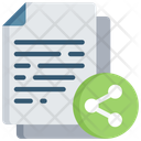 Share Document Social Note Icon
