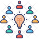 Share Ideas Bulb Group Icon