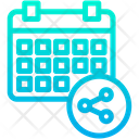 Share Schedule Calender Icon