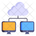 Shared Storage Shared Cloud Cloud Computing Icon