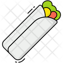 Shawarma Burrito Roll Icon