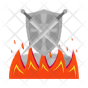 Shield And Sword Icon