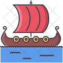 Ship Drakkar Viking Icon