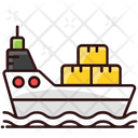 Ship Logistics Delivery Ship Cruise Ship Icon