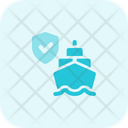 Ship Shield Secure Ship Ship Insurance Icon