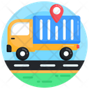 Delivery Tracking Delivery Truck Cargo Tracking Icon