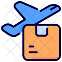 Plane Shipping Box Icon