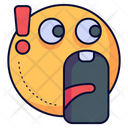 Shocked Shock Head Icon