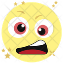 Screaming Face Fear Emoji Shocked Emoticon Icon