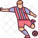 Shooting Soccer Player Icon