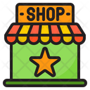 Shopping Online Star Shop Icon
