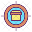 Shop Location Target Icon