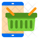 Shoping Online Basket Mobile Icon