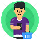 Shopping Person Shopper Shopping Man Icon