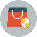 Shopping bag shield Icon